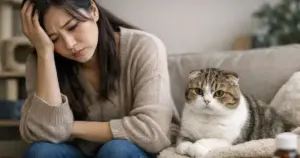 スコティッシュフォールドを飼って後悔する女性