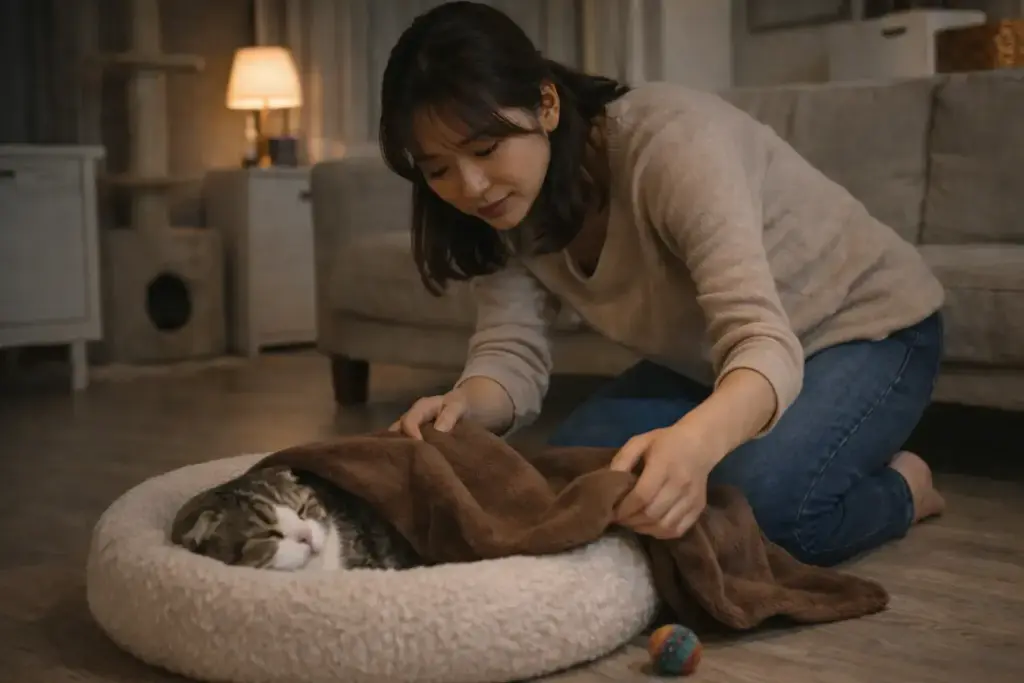 スコティッシュフォールドの後悔の理由5：将来的な介護が必要になる可能性がある