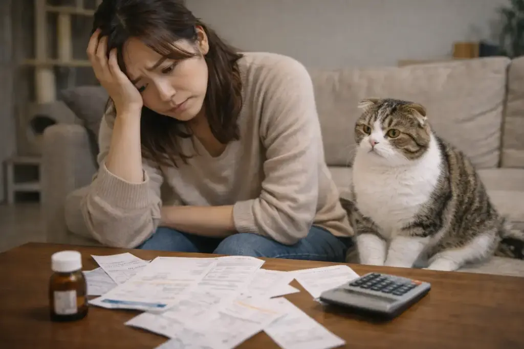 スコティッシュフォールドの後悔の理由7：医療費が高くなる