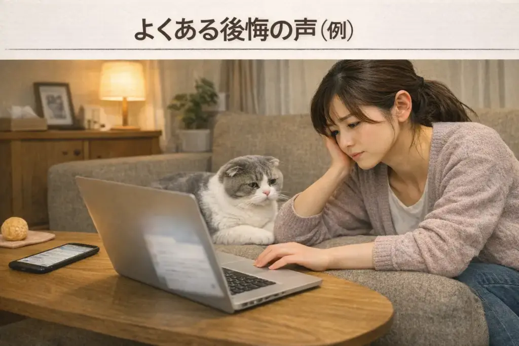 スコティッシュフォールドのよくある後悔の声の実例